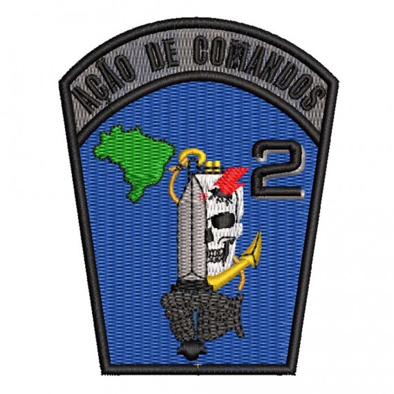 Patch Bordado Ação de Comandos