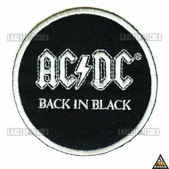 Patch  Bordados AC DC - Back in Black