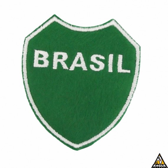 Patch Bordado Vintage Patch Bordado em Feltro Coração do Brasil - FEB