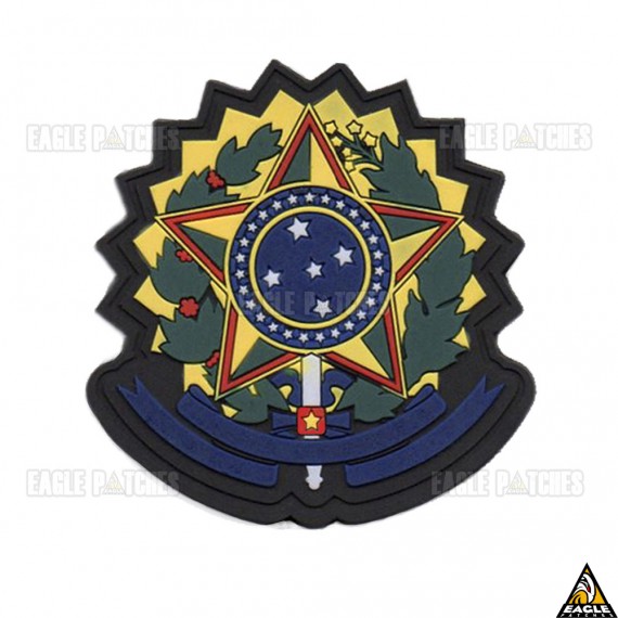 Patch Emborrachado Brasão Armas do Brasil