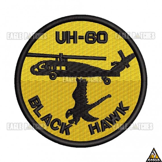 Patch Bordado UH-60 - BLACK HAWK
