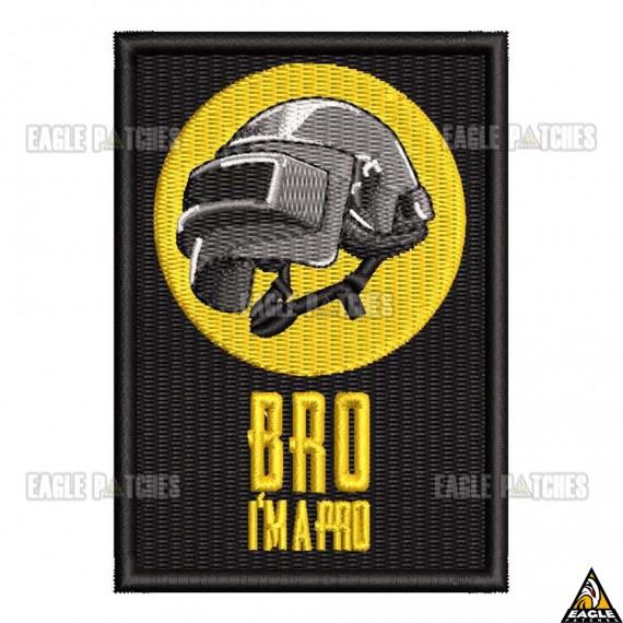 Patch Bordado PUBG - Bro i'm a pro