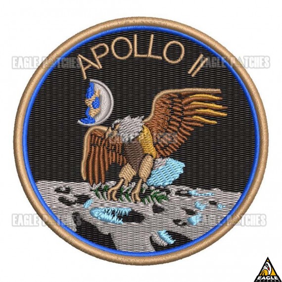 Patch Bordado Apollo 11
