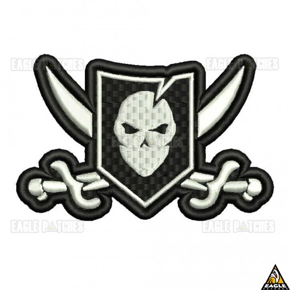 Patch Bordado Shied Skull