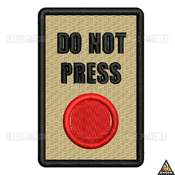 Patch Bordado DO NOT PRESS