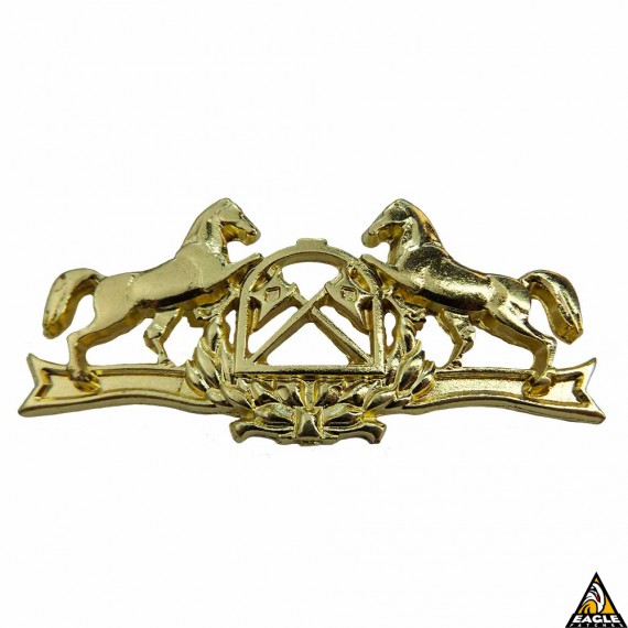 Distintivo de Metal Cavalaria 7  x 3,5 cm