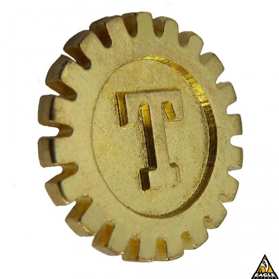 Distintivo de Metal Técnico Temporário 2 x 2 cm