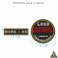 Kit Premium Motociclista - Patches Personalizados para colete com Programação GRATUITA