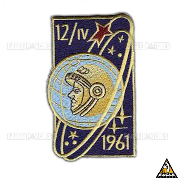 Patch Bordado 1961 em homenagem a Yuri Gagarin