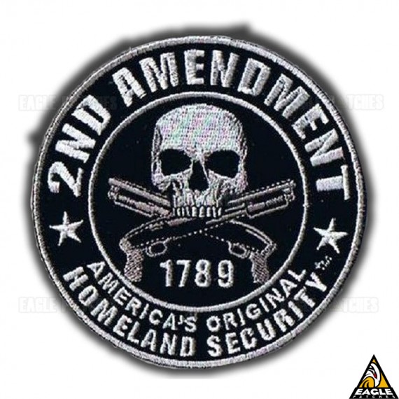 Patch Bordado Guns Segunda Emenda Americana