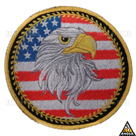 Patch Bordado Águia Americana