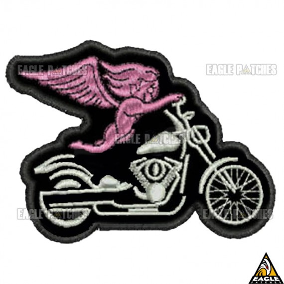 Patch bordado Angel Motorcycle