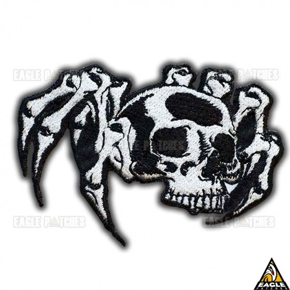 Patch Bordado Aranha Esqueleto