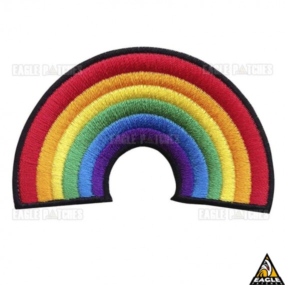 Patch Bordado Arco-Íris