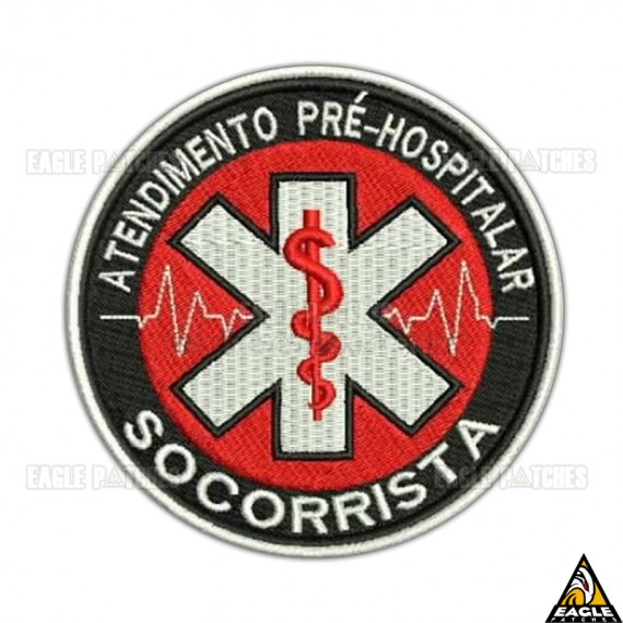 Patch Bordado Atendimento Pré-Hospitalar - Socorrista