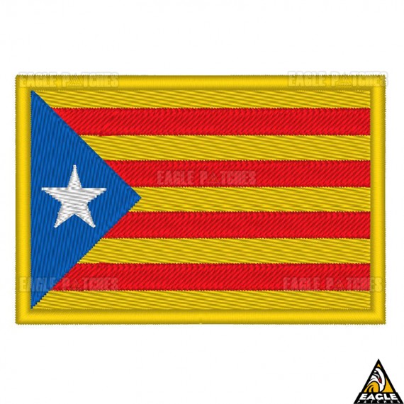 Patch Bordado Bandeira Catalunya/Catalunha