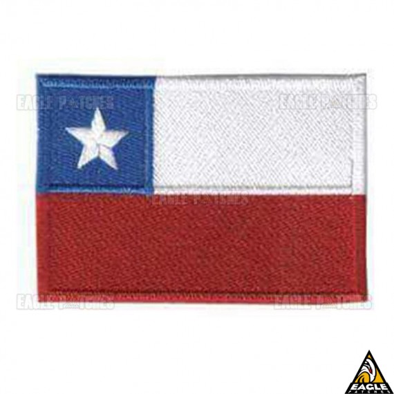 Patch Bordado Bandeira Chile