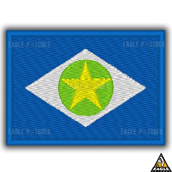 Patch Bordado Bandeira de Mato Grosso