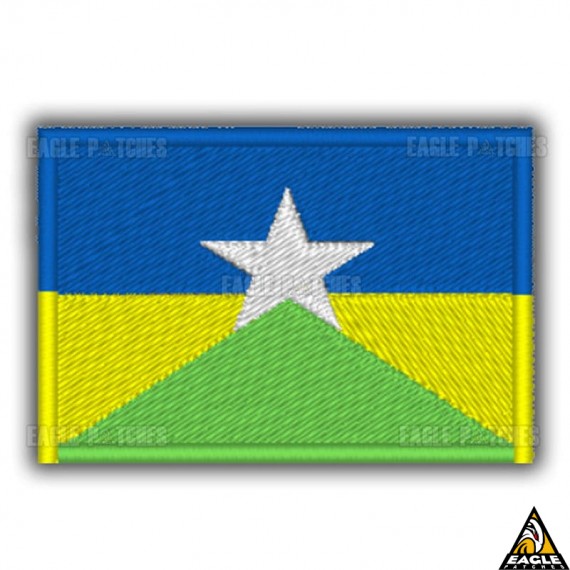 Patch Bordado Bandeira de Rondonia