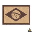 Patch Bordado Bandeira Do Brasil Tática