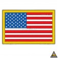 Patch Bordado Bandeira EUA Tática