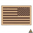 Patch Bordado Bandeira EUA Tática Invertida