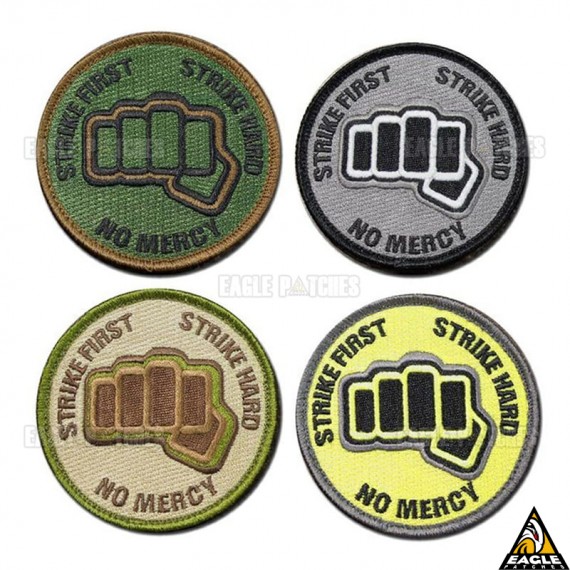 Patch Bordado Bata Primeiro, Bata forte, Sem Piedade