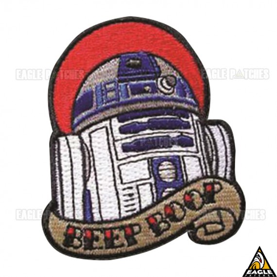 Patch Bordado BEEP BOOP Star Wars R2D2