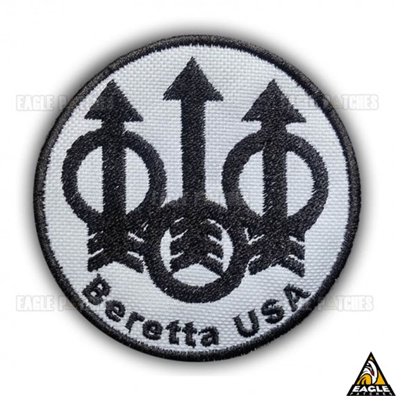 Patch Bordado Beretta USA (Branca)