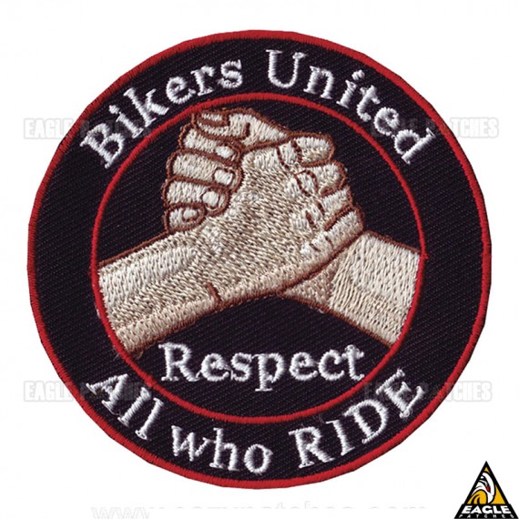 Patch Bordado Bikers United - Respect