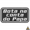 Patch Bordado Bota na Conta do Papa