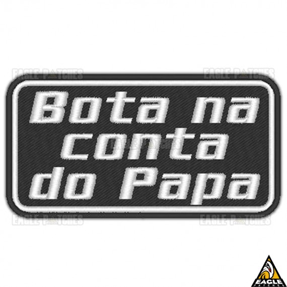 Patch Bordado Bota na Conta do Papa