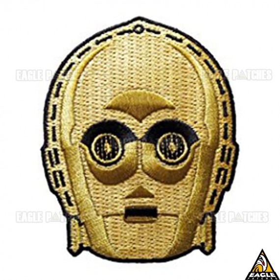 Patch Bordado cabeça C3PO Star Wars