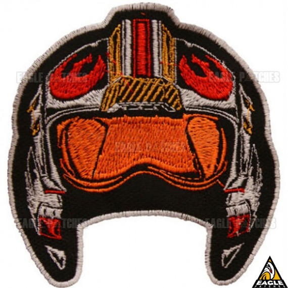 Patch Bordado capacete piloto nave X-Wing Star Wars