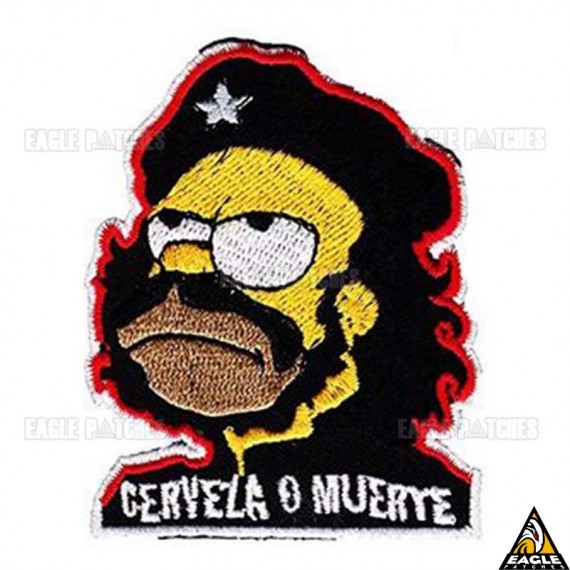 Patch Bordado Cerveza o Muerte - Homer Simpson