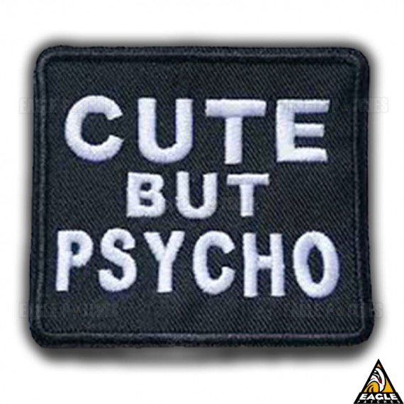 Patch Bordado Cute But Psycho