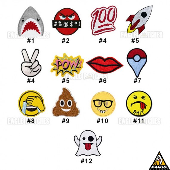 Patch Bordado Emojis