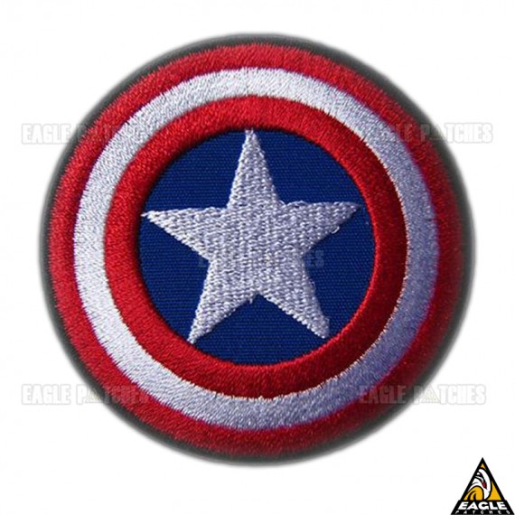 Patch Bordado Escudo Capitão América