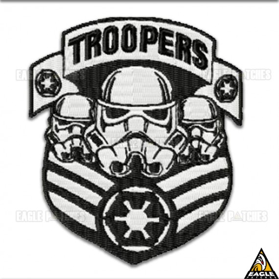 Patch Bordado Escudo Troopers Star Wars