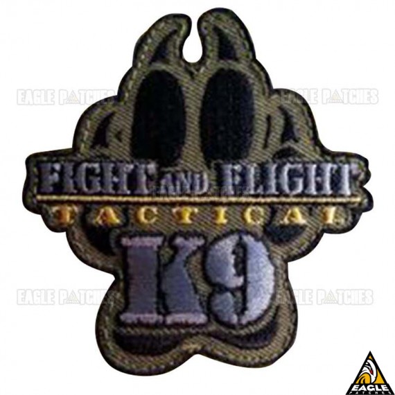 Patch Bordado Fight and Flight - K9