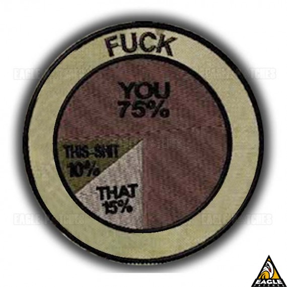 Patch Bordado Fuck Percentage