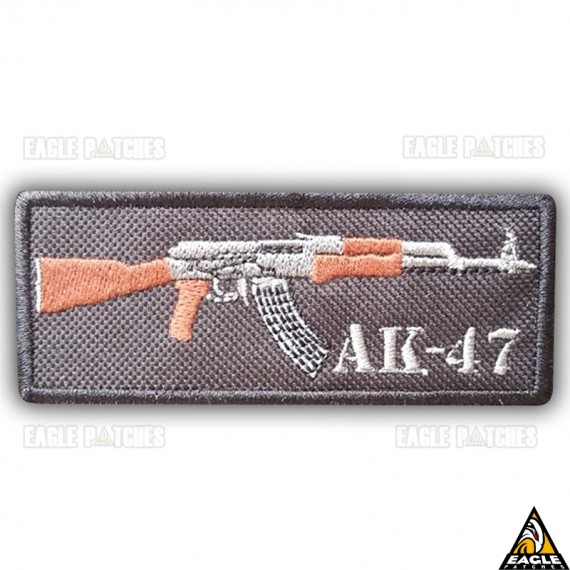 Patch Bordado Fuzil AK 47