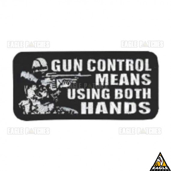 Patch Bordado Gun Control
