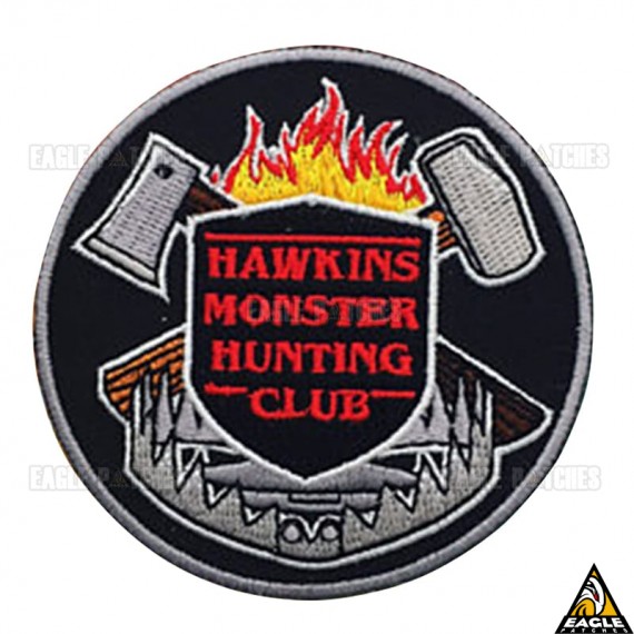 Patch Bordado Hawkins Monster Hunting Club - Stranger Things