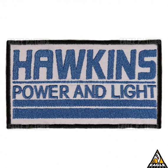 Patch Bordado Hawkins Power and Light - Stranger Things