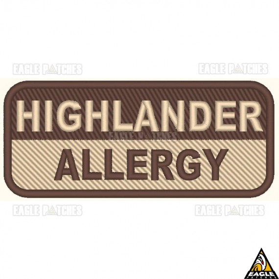 Patch Bordado Highlander Allergy