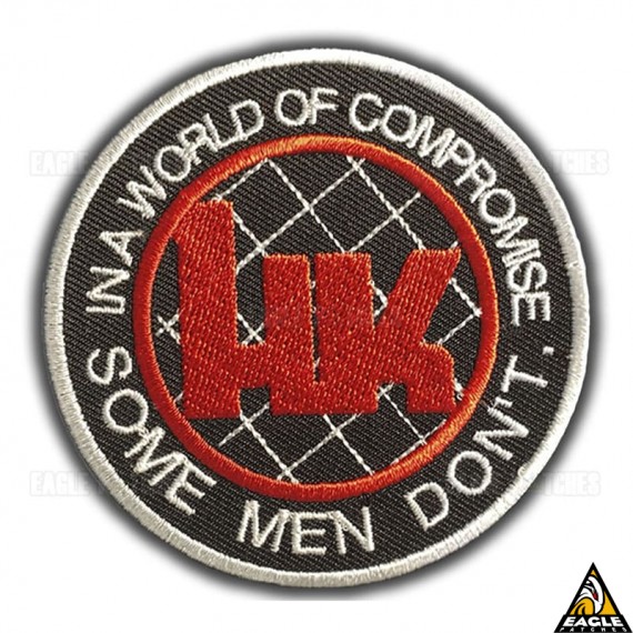 Patch Bordado HK Preto
