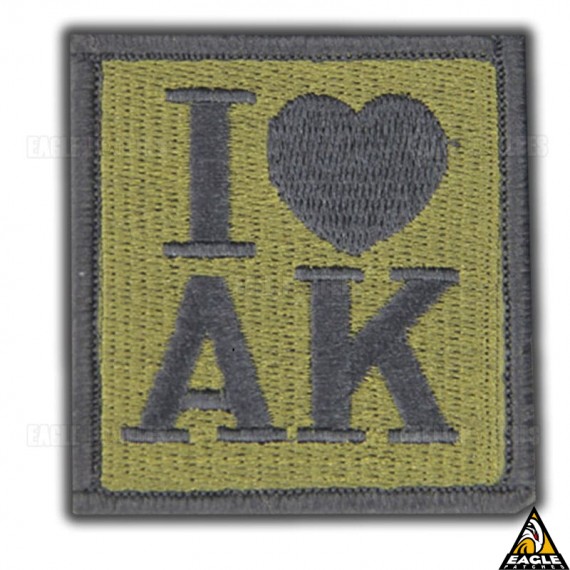 Patch Bordado I Love AK