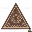 Patch Bordado Simbolo Illuminati ou G.'.A.'.D.'.U.'.
