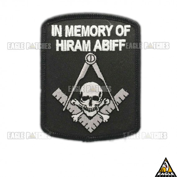 Patch Bordado In Memory Of Hiram Abiff